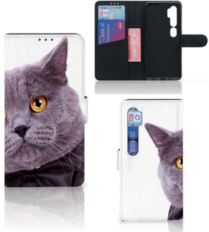 B2Ctelecom Telefoonhoesje Xiaomi Mi Note 10 Pro Flipcover Case Kat