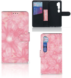 B2Ctelecom Telefoonhoesje Xiaomi Mi Note 10 Pro Wallet Case Spring Flowers