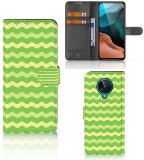 B2Ctelecom Telefoonhoesje Xiaomi Poco F2 Pro Book Case Waves Green