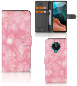 B2Ctelecom Telefoonhoesje Xiaomi Poco F2 Pro Wallet Book Case Spring Flowers