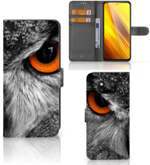 B2Ctelecom Telefoonhoesje Xiaomi Poco X3 Bookcase Uil