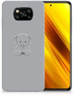 B2Ctelecom Telefoonhoesje Xiaomi Poco X3 Hippe Hoesjes Baby Olifant