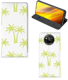 B2Ctelecom Telefoonhoesje Xiaomi Poco X3 Magnet Case Palmtrees