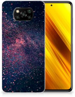 B2Ctelecom Telefoonhoesje Xiaomi Poco X3 TPU Siliconen Hoesje met Foto Stars