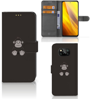 B2Ctelecom Telefoonhoesje Xiaomi Poco X3 Wallet Book Case Verjaardagscadeau Gorilla