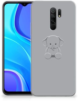 B2Ctelecom Telefoonhoesje Xiaomi Redmi 9 Hippe Hoesjes Baby Olifant