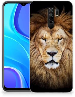 B2Ctelecom Telefoonhoesje Xiaomi Redmi 9 Hippe Hoesjes Customize Super als Vaderdag Cadeau Leeuw