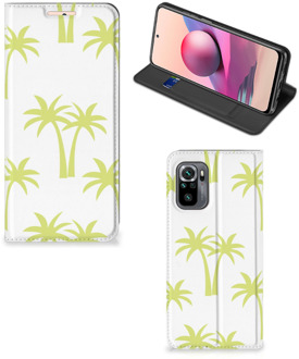 B2Ctelecom Telefoonhoesje Xiaomi Redmi Note 10 4G | 10S Magnet Case Palmtrees