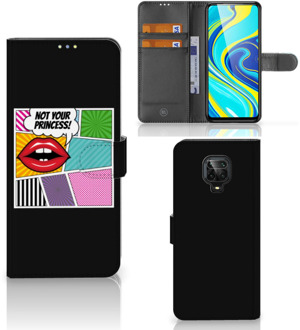 B2Ctelecom Telefoonhoesje Xiaomi Redmi Note 9 Pro | Note 9S Bookcase Popart Princess