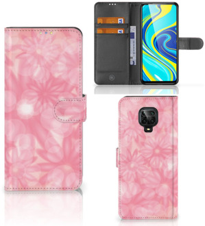 B2Ctelecom Telefoonhoesje Xiaomi Redmi Note 9 Pro | Note 9S Wallet Book Case Spring Flowers