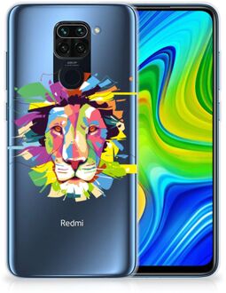 B2Ctelecom Telefoonhoesje Xiaomi Redmi Note9 Back Cover Siliconen Hoesje Super als Cadeautjes voor Jongens Lion Color