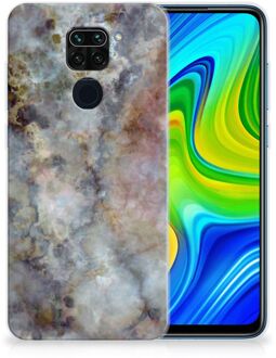 B2Ctelecom Telefoonhoesje Xiaomi Redmi Note9 Leuk TPU Backcase Marmer Grijs