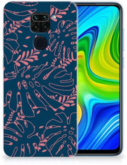 B2Ctelecom Telefoonhoesje Xiaomi Redmi Note9 Silicone Back Cover Palm Leaves