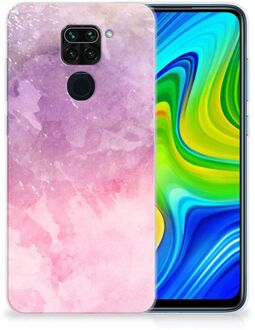 B2Ctelecom Telefoonhoesje Xiaomi Redmi Note9 Silicone Back Cover Pink Purple Paint