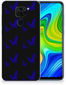 B2Ctelecom Telefoonhoesje Xiaomi Redmi Note9 TPU Silicone Hoesje Vlinder Patroon