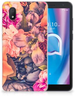 B2Ctelecom Telefoontas Alcatel 1B (2020) Hoesje Super als Moederdag Cadeau Bosje Bloemen