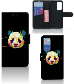 B2Ctelecom Telefoontas Huawei P40 Hoesje ontwerpen Panda Color Sinterklaas Cadeautje