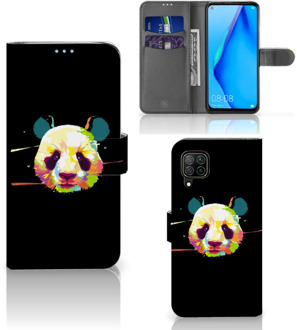 B2Ctelecom Telefoontas Huawei P40 Lite Hoesje ontwerpen Panda Color Sinterklaas Cadeautje