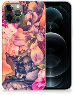 B2Ctelecom Telefoontas iPhone 12 Pro Max Hoesje Super als Moederdag Cadeau Bosje Bloemen