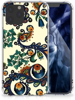 B2Ctelecom Telefoontas iPhone 12 Pro Max Shockproof Case met doorzichtige rand Barok Flower