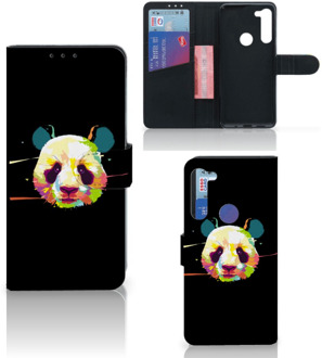 B2Ctelecom Telefoontas Motorola G8 Power Hoesje ontwerpen Panda Color Sinterklaas Cadeautje