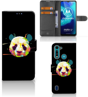 B2Ctelecom Telefoontas Motorola G8 Power Lite Hoesje ontwerpen Panda Color Sinterklaas Cadeautje