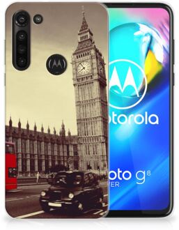 B2Ctelecom Telefoontas Motorola Moto G8 Power Telefoonhoesje Londen City