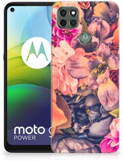 B2Ctelecom Telefoontas Motorola Moto G9 Power Hoesje Super als Moederdag Cadeau Bosje Bloemen