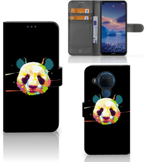 B2Ctelecom Telefoontas Nokia 5.4 Hoesje ontwerpen Panda Color Sinterklaas Cadeautje