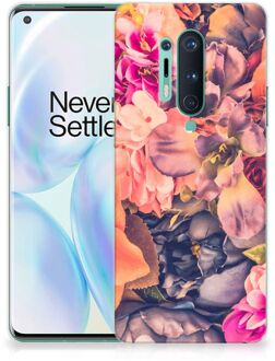 B2Ctelecom Telefoontas OnePlus 8 Pro Hoesje Super als Moederdag Cadeau Bosje Bloemen