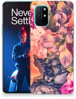 B2Ctelecom Telefoontas OnePlus 8T Hoesje Super als Moederdag Cadeau Bosje Bloemen