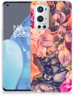 B2Ctelecom Telefoontas OnePlus 9 Pro Hoesje Super als Moederdag Cadeau Bosje Bloemen