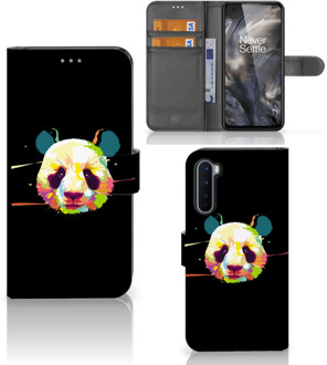 B2Ctelecom Telefoontas OnePlus Nord Hoesje ontwerpen Panda Color Sinterklaas Cadeautje