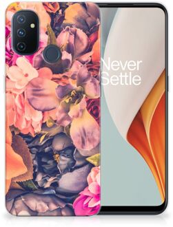 B2Ctelecom Telefoontas OnePlus Nord N100 Hoesje Super als Moederdag Cadeau Bosje Bloemen