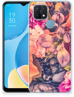 B2Ctelecom Telefoontas OPPO A15 Hoesje Super als Moederdag Cadeau Bosje Bloemen