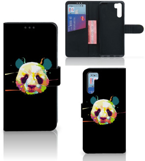 B2Ctelecom Telefoontas OPPO A91 | Reno3 Hoesje ontwerpen Panda Color Sinterklaas Cadeautje