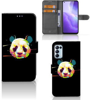 B2Ctelecom Telefoontas OPPO Find X3 Lite Hoesje ontwerpen Panda Color Sinterklaas Cadeautje