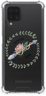 B2Ctelecom Telefoontas Samsung Galaxy A12 Smartphone hoesje met doorzichtige rand Boho Dreams