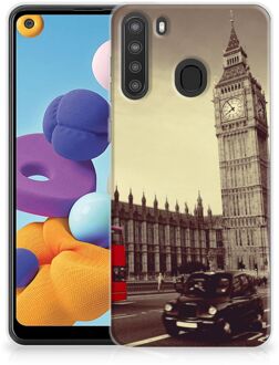 B2Ctelecom Telefoontas Samsung Galaxy A21 Telefoonhoesje Londen City