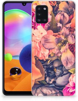 B2Ctelecom Telefoontas Samsung Galaxy A31 Hoesje Super als Moederdag Cadeau Bosje Bloemen