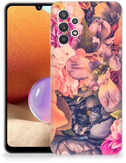 B2Ctelecom Telefoontas Samsung Galaxy A32 4G Hoesje Super als Moederdag Cadeau Bosje Bloemen