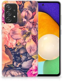 B2Ctelecom Telefoontas Samsung Galaxy A52 (5G/4G) Hoesje Super als Moederdag Cadeau Bosje Bloemen