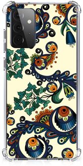 B2Ctelecom Telefoontas Samsung Galaxy A72 4G/5G Shockproof Case met doorzichtige rand Barok Flower