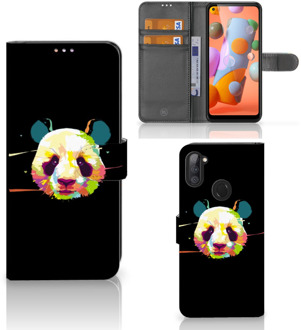 B2Ctelecom Telefoontas Samsung Galaxy M11 | A11 Hoesje ontwerpen Panda Color Sinterklaas Cadeautje