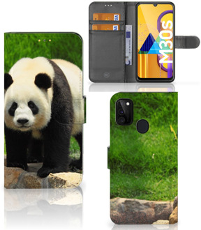 B2Ctelecom Telefoontas Samsung Galaxy M21 Hoesje Panda