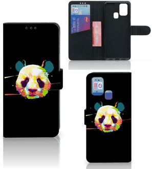 B2Ctelecom Telefoontas Samsung Galaxy M31 Hoesje ontwerpen Panda Color Sinterklaas Cadeautje