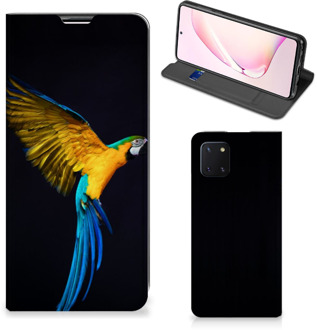 B2Ctelecom Telefoontas Samsung Galaxy Note 10 Lite Smart Cover Hoesje Papegaai