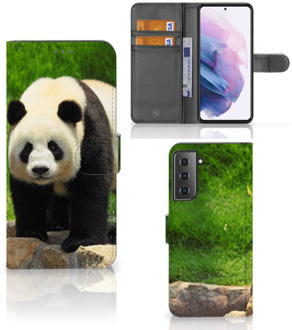 B2Ctelecom Telefoontas Samsung Galaxy S21 Plus Hoesje Panda