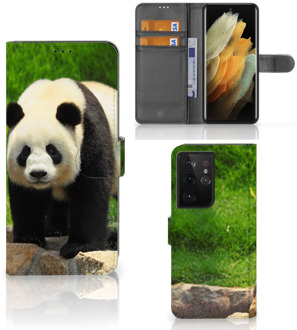 B2Ctelecom Telefoontas Samsung Galaxy S21 Ultra Hoesje Panda