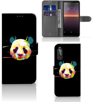 B2Ctelecom Telefoontas Sony Xperia 10 II Hoesje ontwerpen Panda Color Sinterklaas Cadeautje